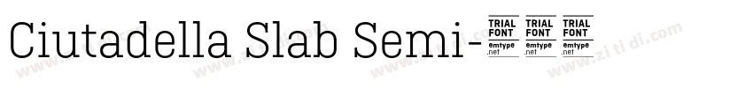 Ciutadella Slab Semi字体转换 Ciutadella Slab Semi字体转换